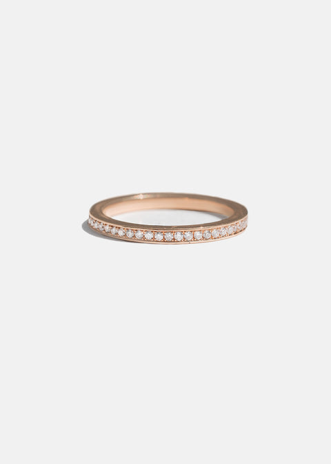 Round Cut Channel Pave Lab Grown Diamond Eternity Wedding Band