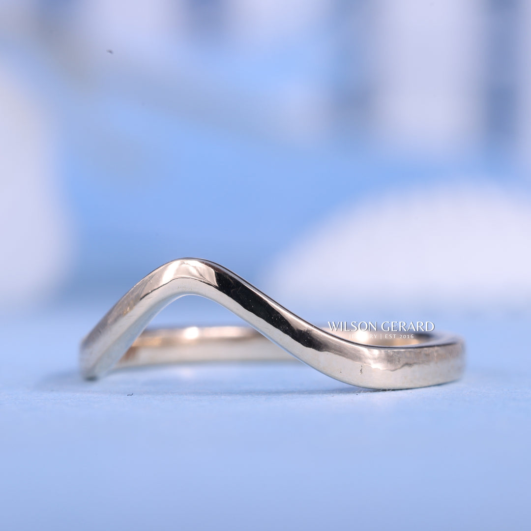 1.0CT-2.0CT Asscher E/VS Lab Grown Diamond Tension Style Unique Engagement Ring With Classic Curved Band