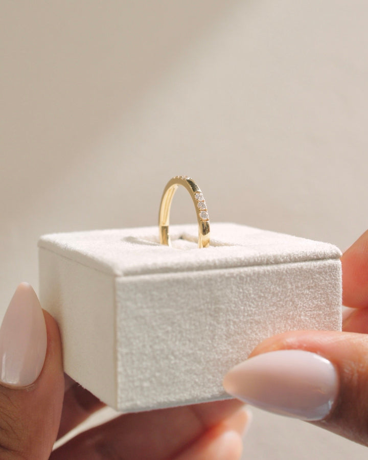 0.31ct round cut lab diamond ring