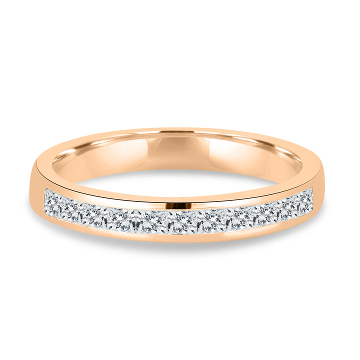 0.60ct princess cut wedding ring