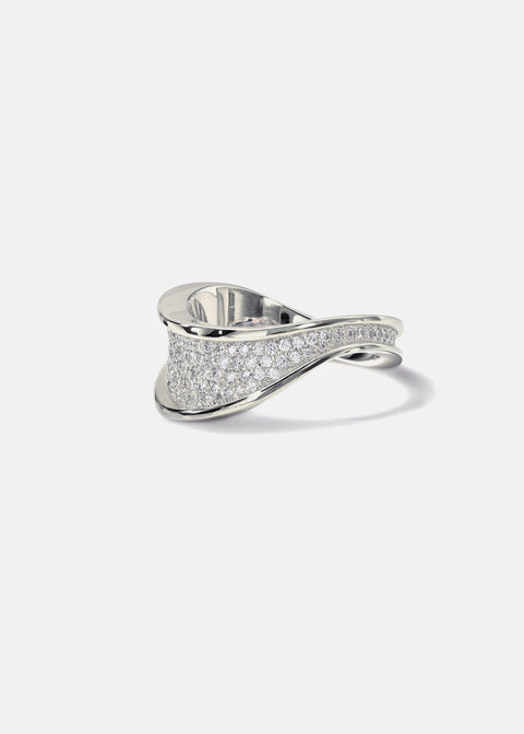 Round E/VS Lab Grown Diamond Channel Pave Unique Wedding Band