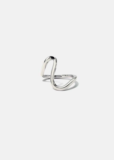 Solid Gold Unique Curved Wedding Band