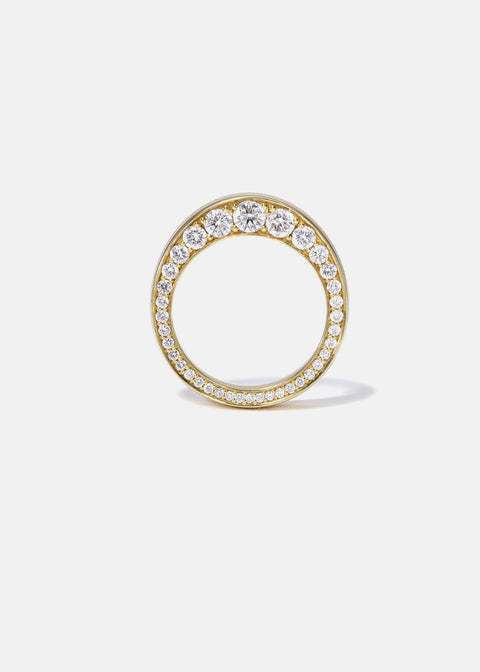 Hidden Round E/VS Lab Grown Diamond Wedding Band