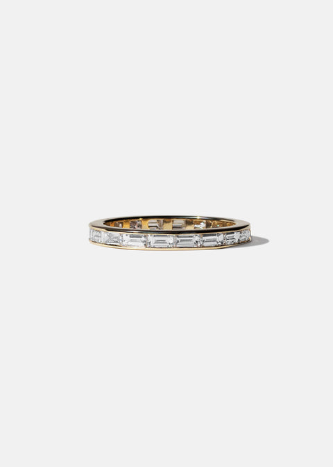 Baguette Cut East West Channel Pave Lab Grown Diamond Eternity Wedding Band
