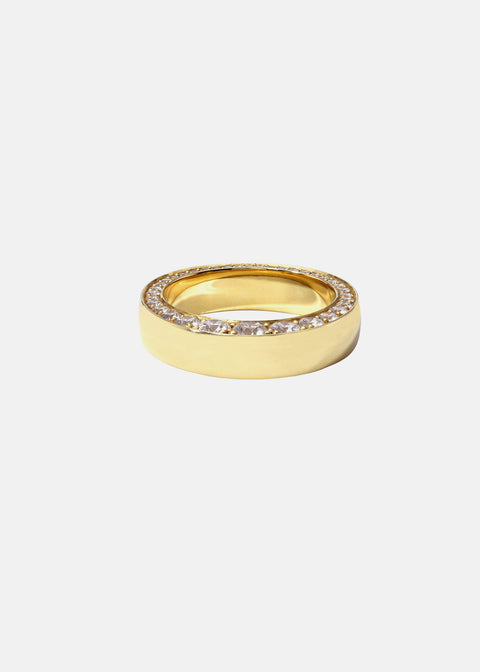 Hidden Round E/VS Lab Grown Diamond Wedding Band