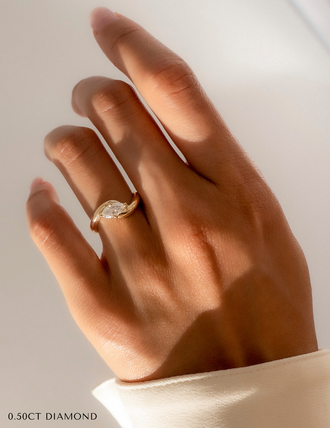 Marquise Lab Grown Diamond Antique Engagement Ring