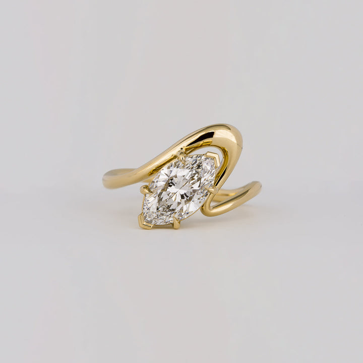Marquise Lab Grown Diamond Engagement Ring