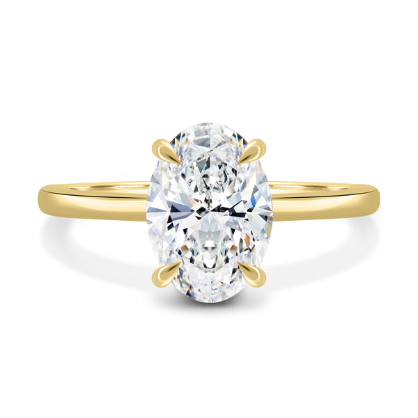 1.50 Carat Oval Lab Grown Diamond Ring