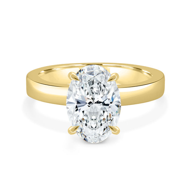 1.50 Carat Oval Lab Diamond Ring