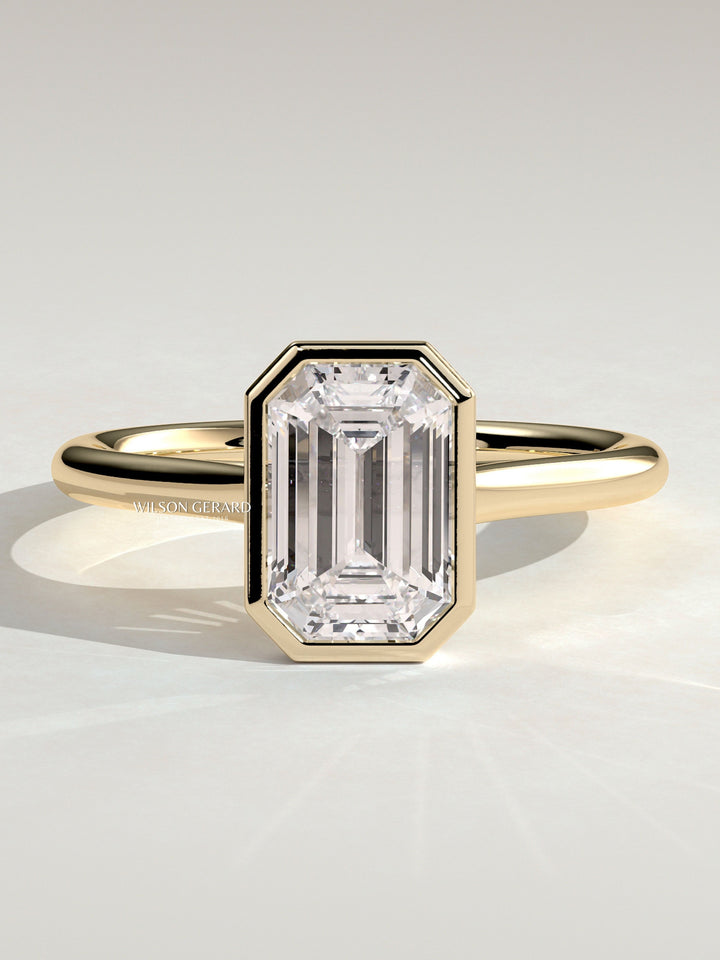 1.5 CT Emerald Cut Engagement Ring