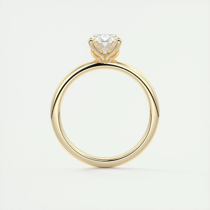 1.5ct Oval Shaped F- VS1 Diamond Solitaire Lab Grown Engagement Ring