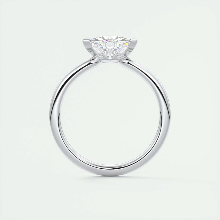 1.5ct Trillion Cut F- VS1 Lab Grown Diamond Solitaire Engagement Ring