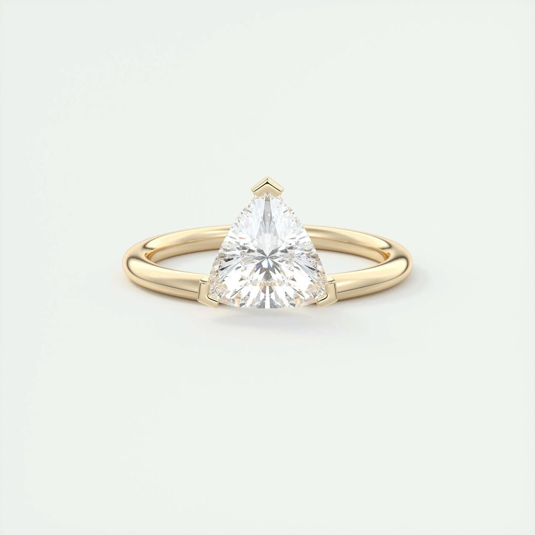 1.5ct Trillion Cut F- VS1 Lab Grown Diamond Solitaire Engagement Ring