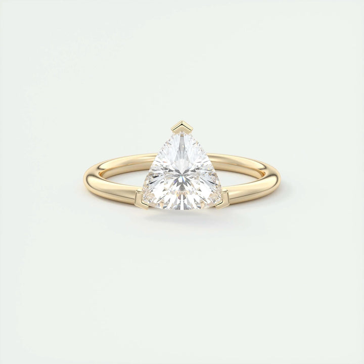 1.5ct Trillion Cut F- VS1 Lab Grown Diamond Solitaire Engagement Ring