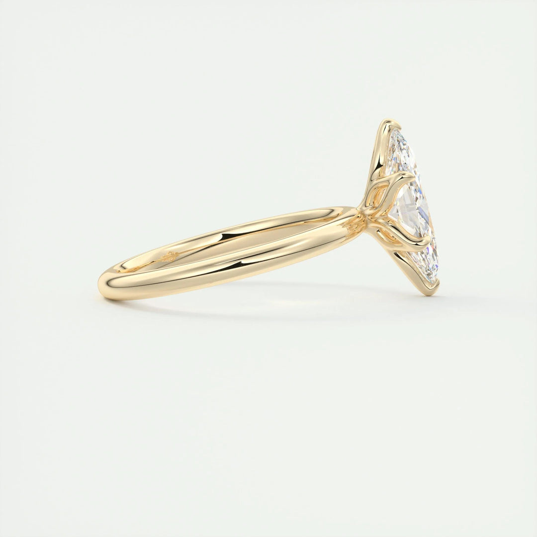 1.5ct Marquise Shaped F- VS1 Diamond Solitaire Engagement Ring