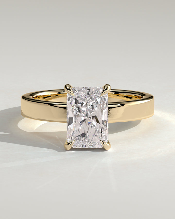 1.5ct Radiant Hidden Halo IGI Certified Lab Diamond Solitaire Engagement Ring