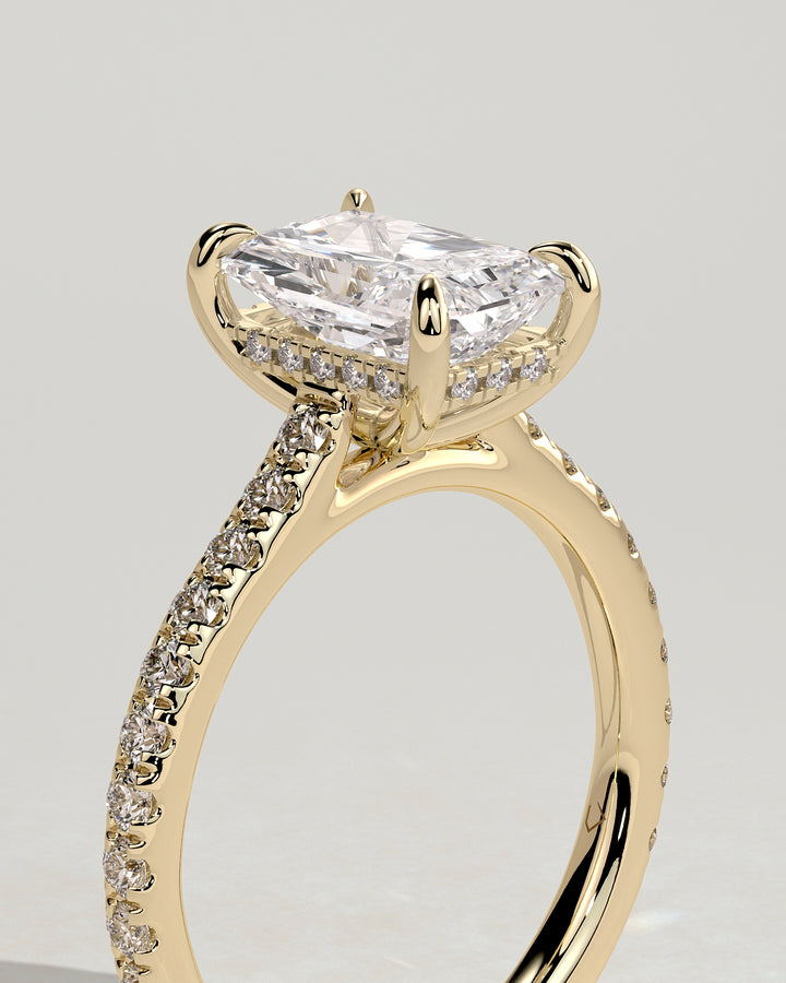 1.5ct radiant engagement ring