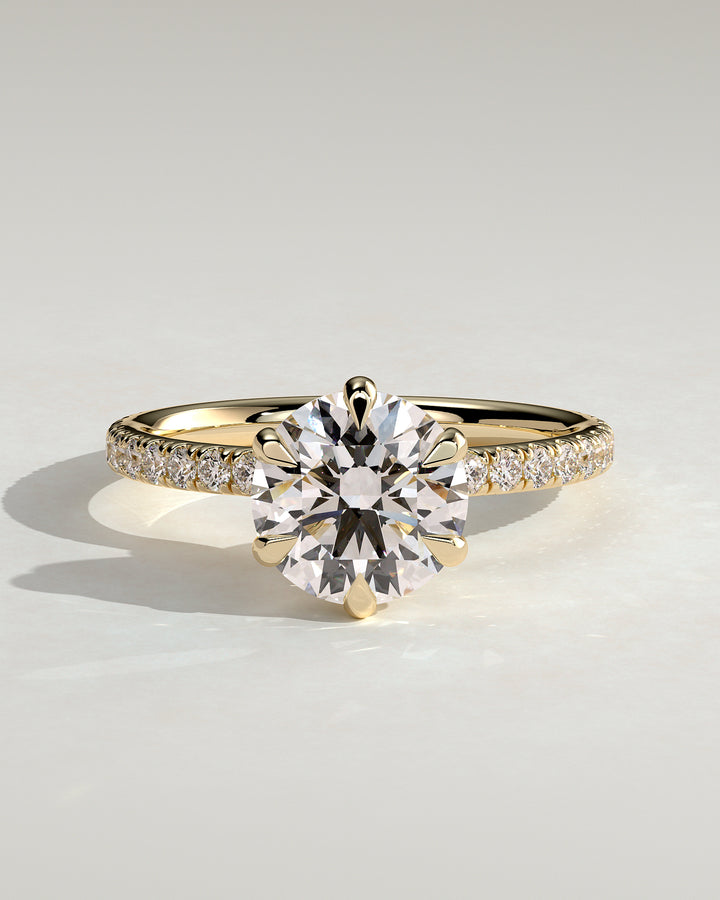 1.5ct round engagement ring