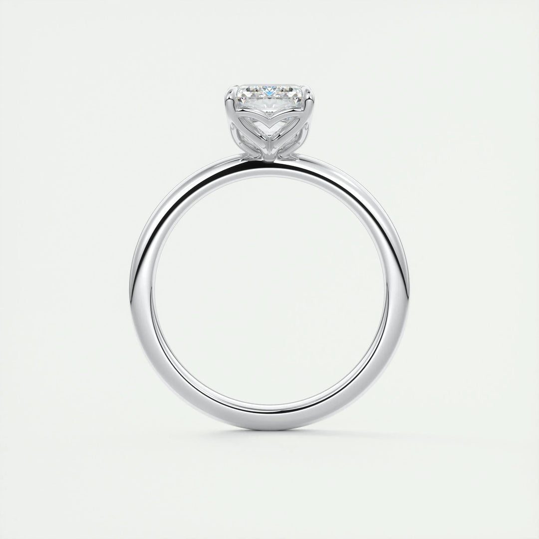 1.75ct Emerald F- VS1 Diamond Solitaire Lab Grown Engagement Ring