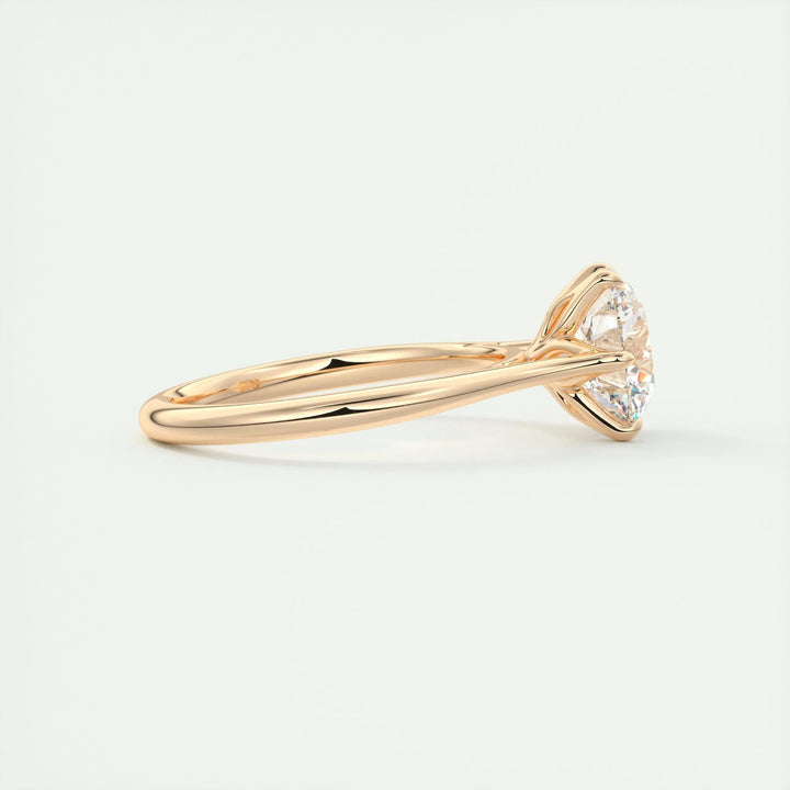 2ct Round F- VS1 Diamond Pave Engagement Ring