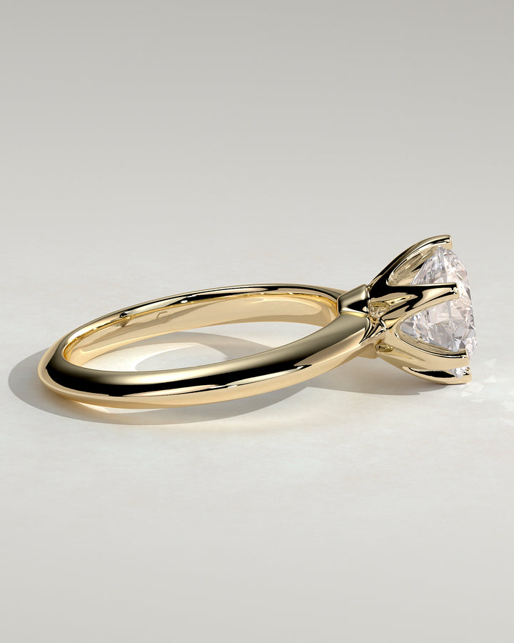 3.0ct Round IGI Certified Lab Grown Diamond Solitaire Engagement Ring