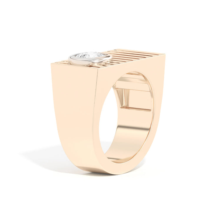 Cushion Cut Lab Diamond Solitaire Ring