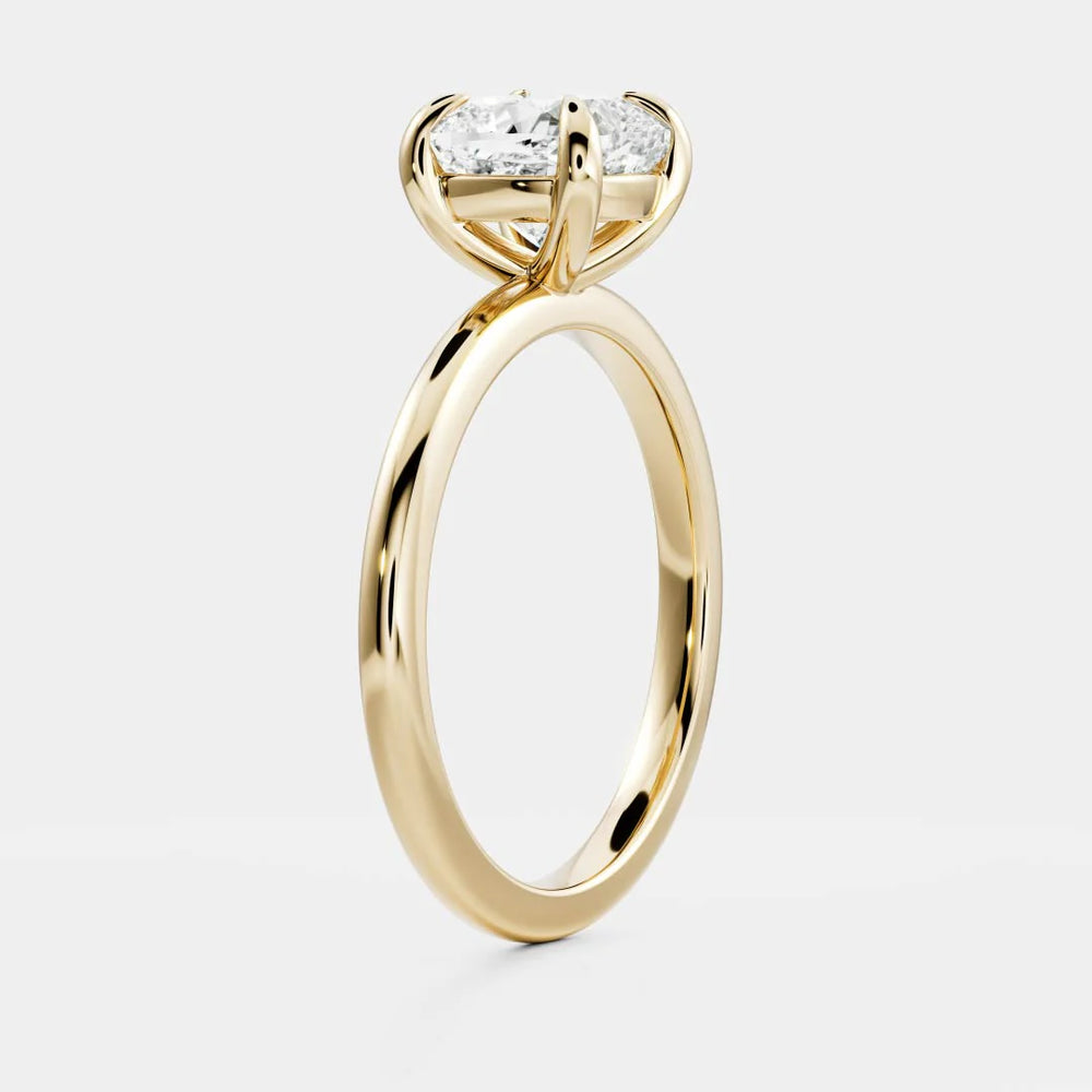 1ct cushion IGI CVD lab grown diamond solitaire engagement ring USA