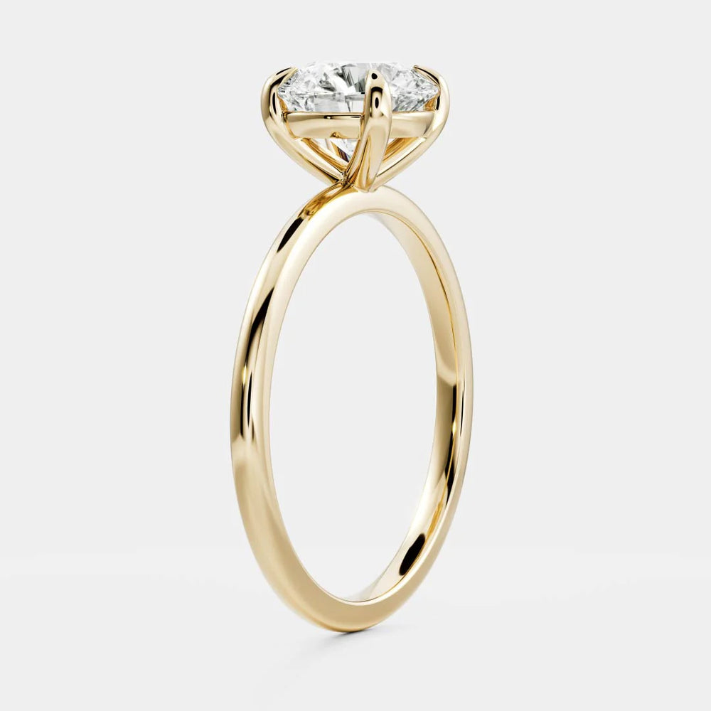 1ct round IGI lab grown diamond solitaire engagement ring USA