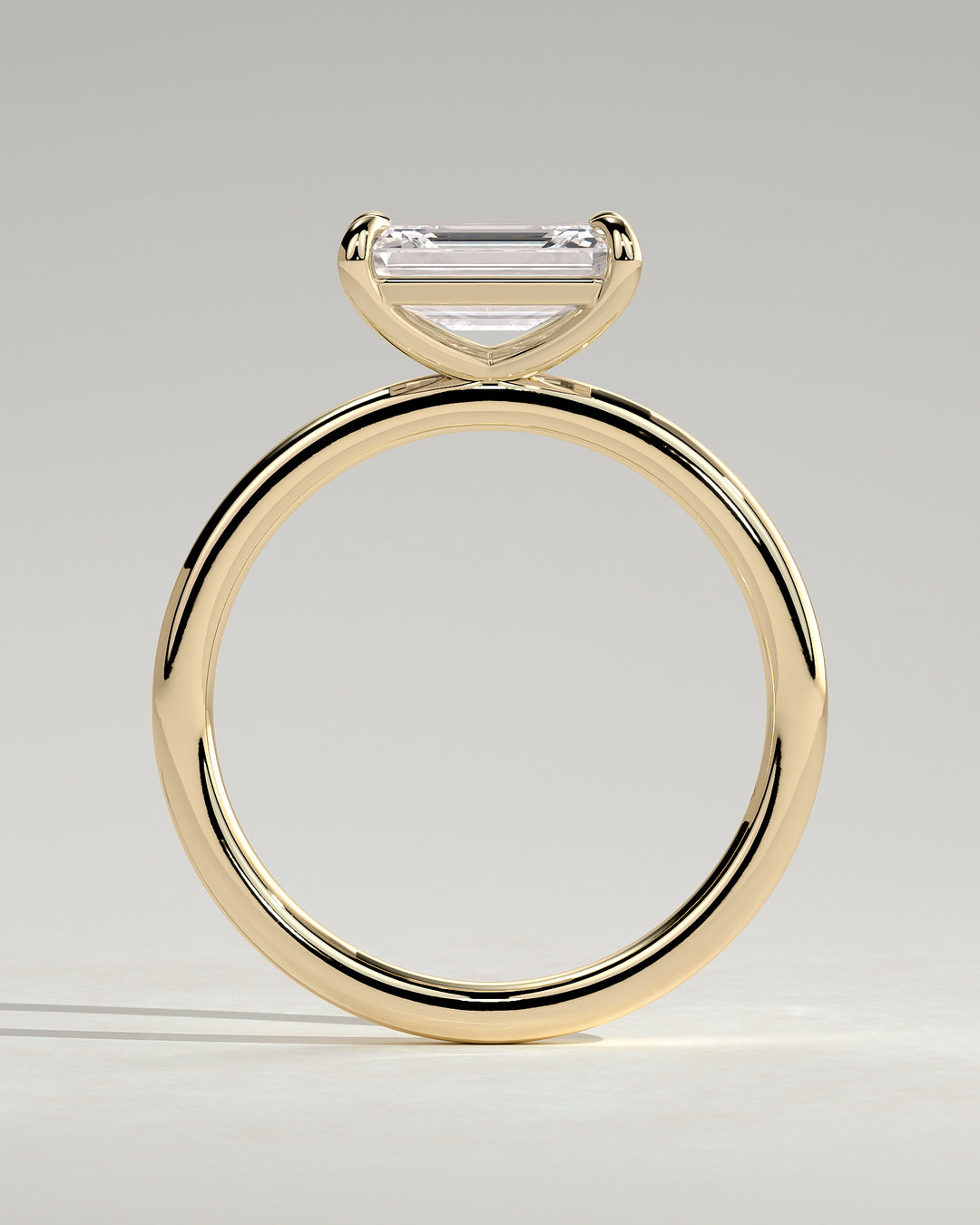 1 carat lab grown emerald ring