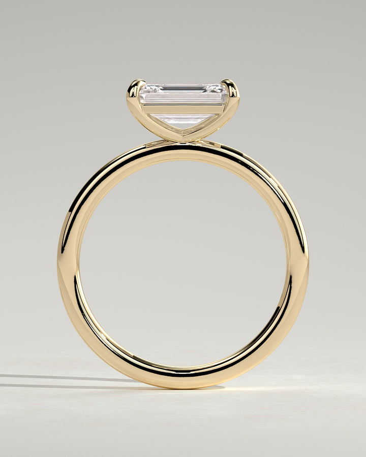 1 carat lab grown emerald ring