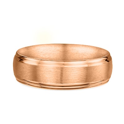 Men's Brushed Satin Finish Wedding Band