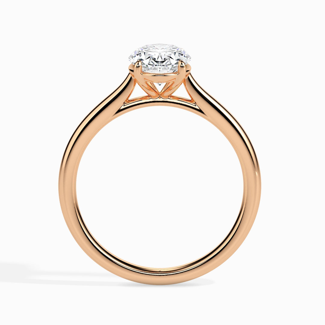 1ct Oval F- VS Lab Grown Diamond Solitaire Engagement Ring