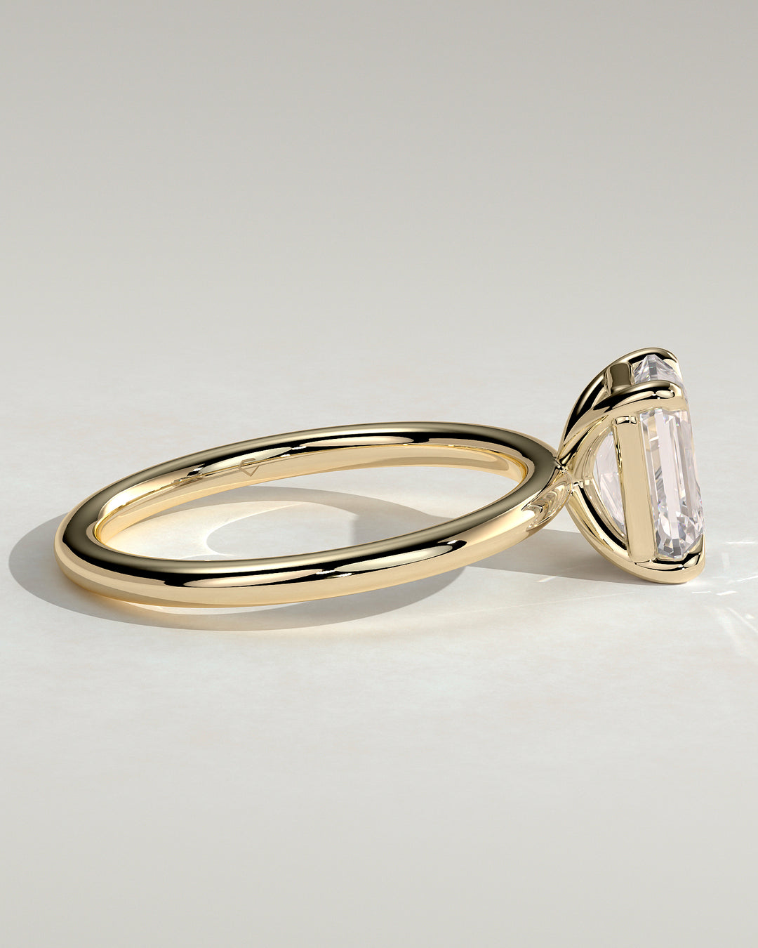 1ct emerald cut engagement ring