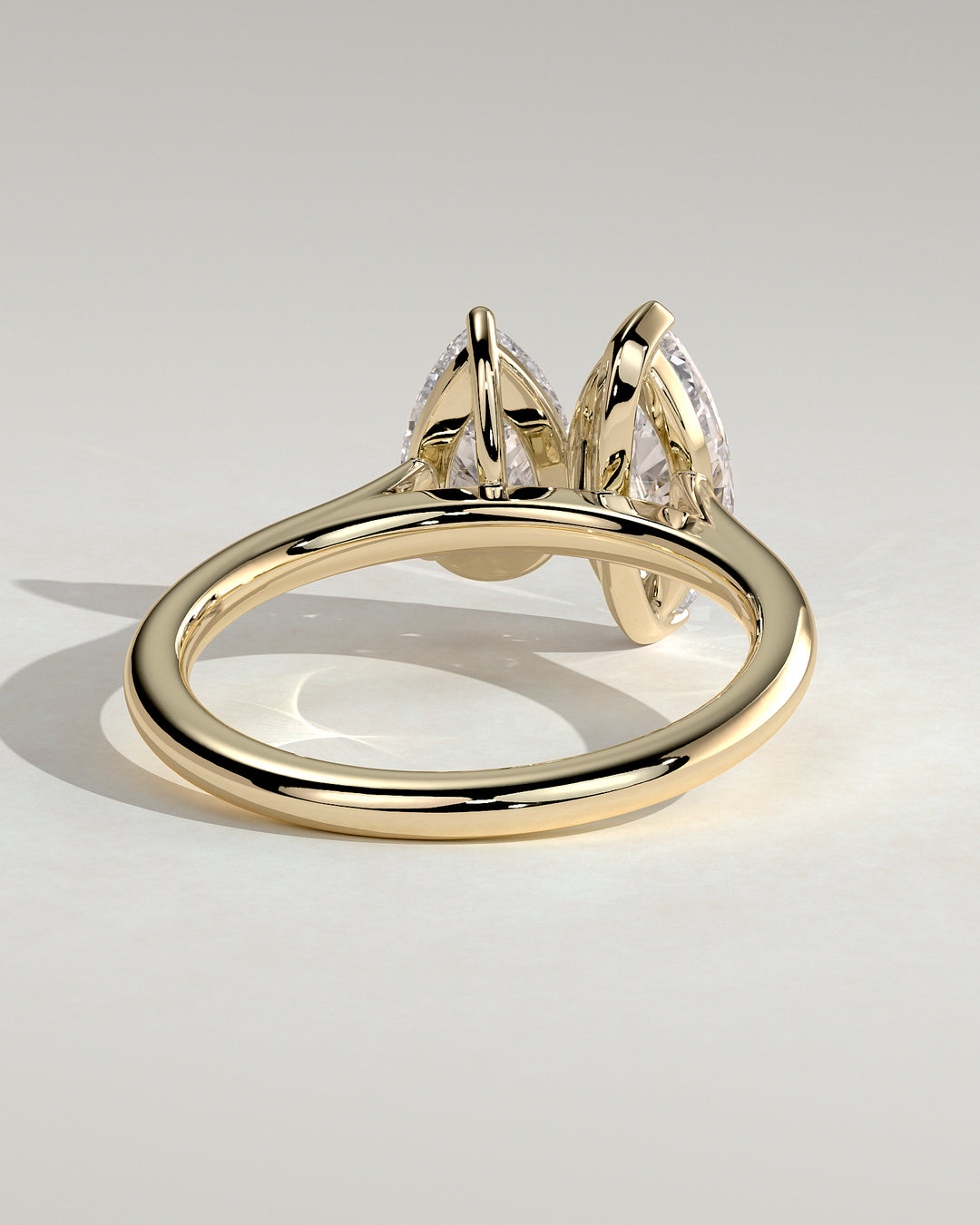 2.5ct Pear and Marquise Toi et Moi IGI CVD Diamond Engagement Ring