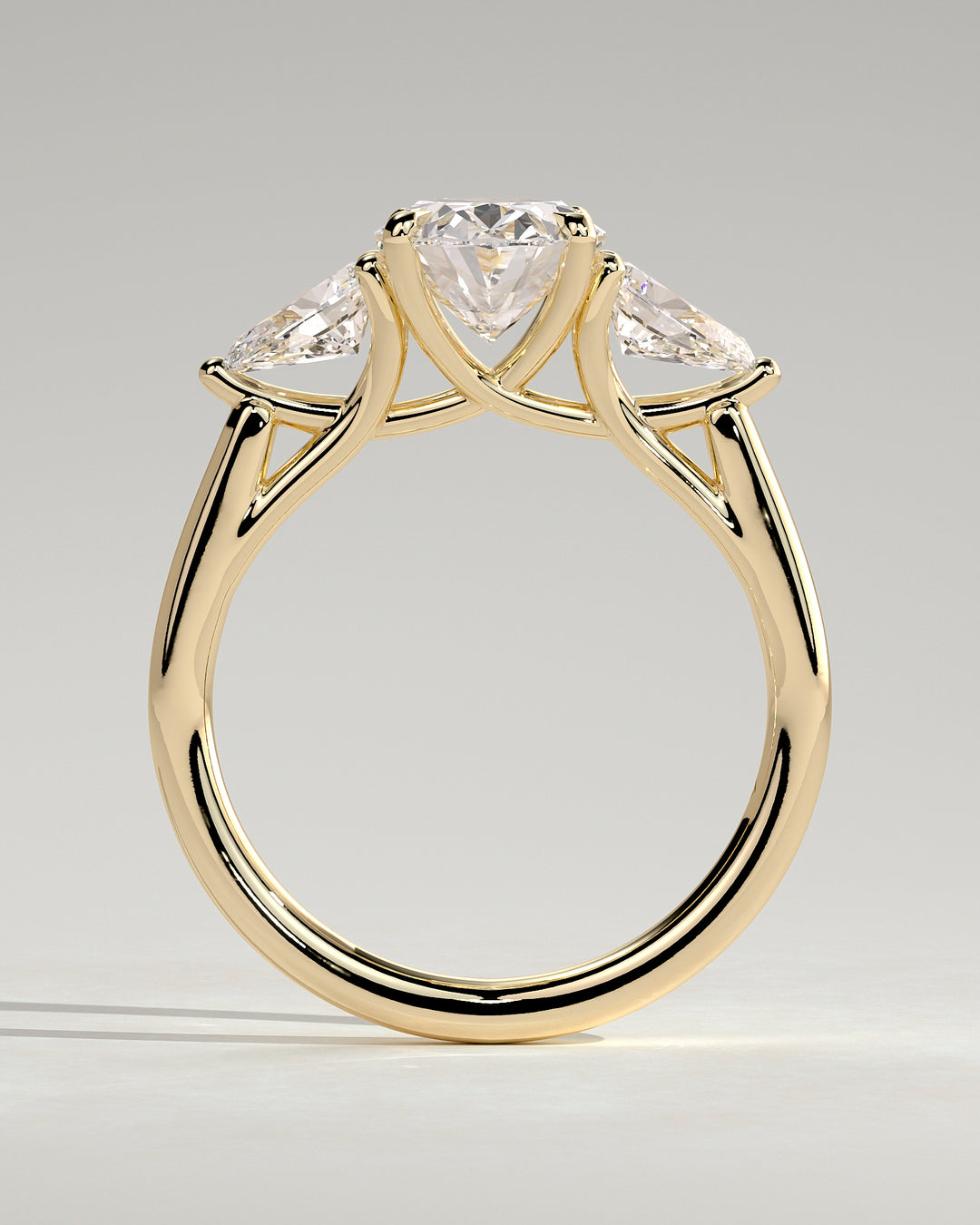 1.0ct Oval Three Stone IGI Certified Lab Grown Diamond Engagement Ring