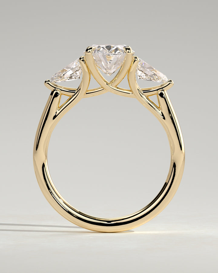 1.0ct Oval Three Stone IGI Certified Lab Grown Diamond Engagement Ring