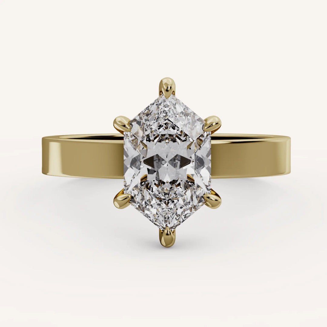 Duchess Cut Lab Grown Diamond Solitaire Engagement Ring