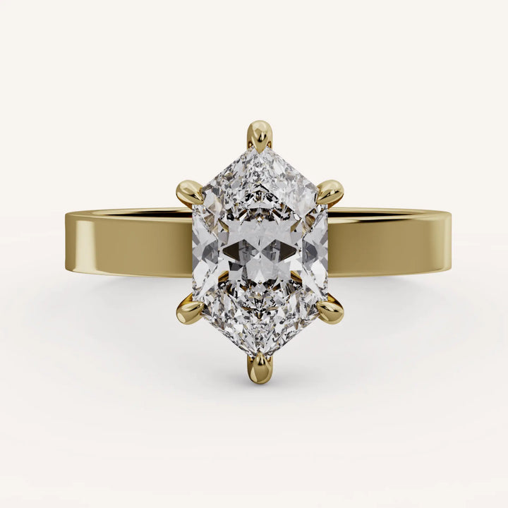 Duchess Cut Lab Grown Diamond Solitaire Engagement Ring