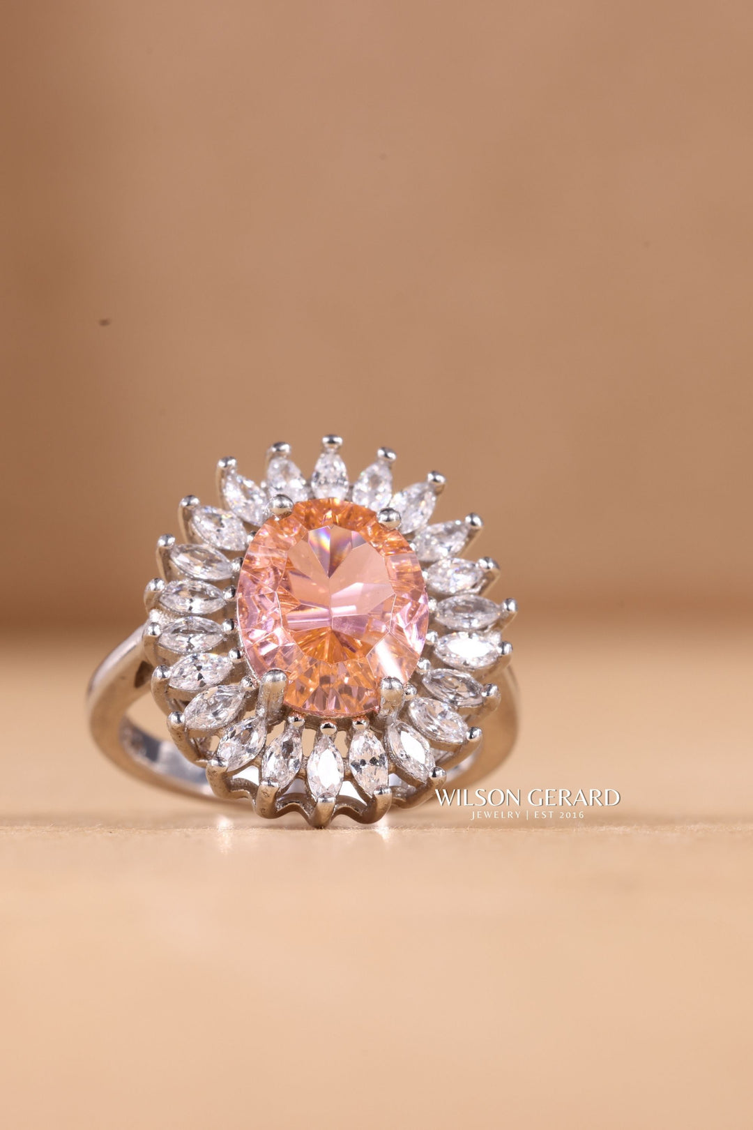 2.0CT Pink Diamond Engagement Ring