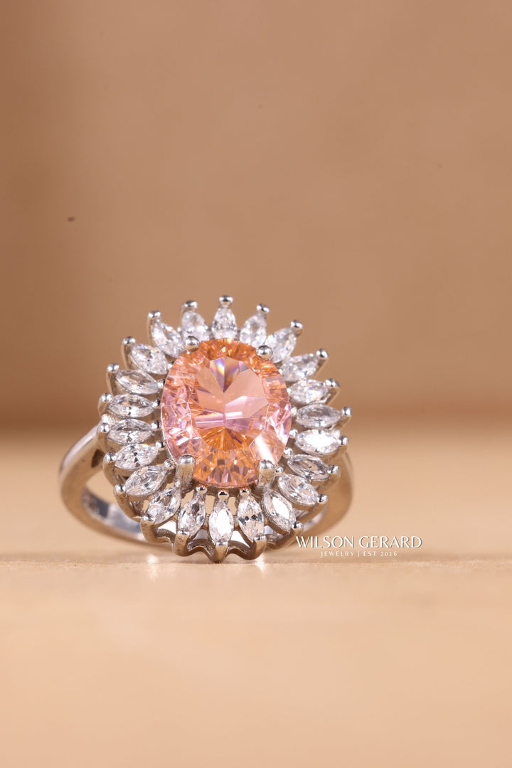 2.0CT Pink Diamond Engagement Ring