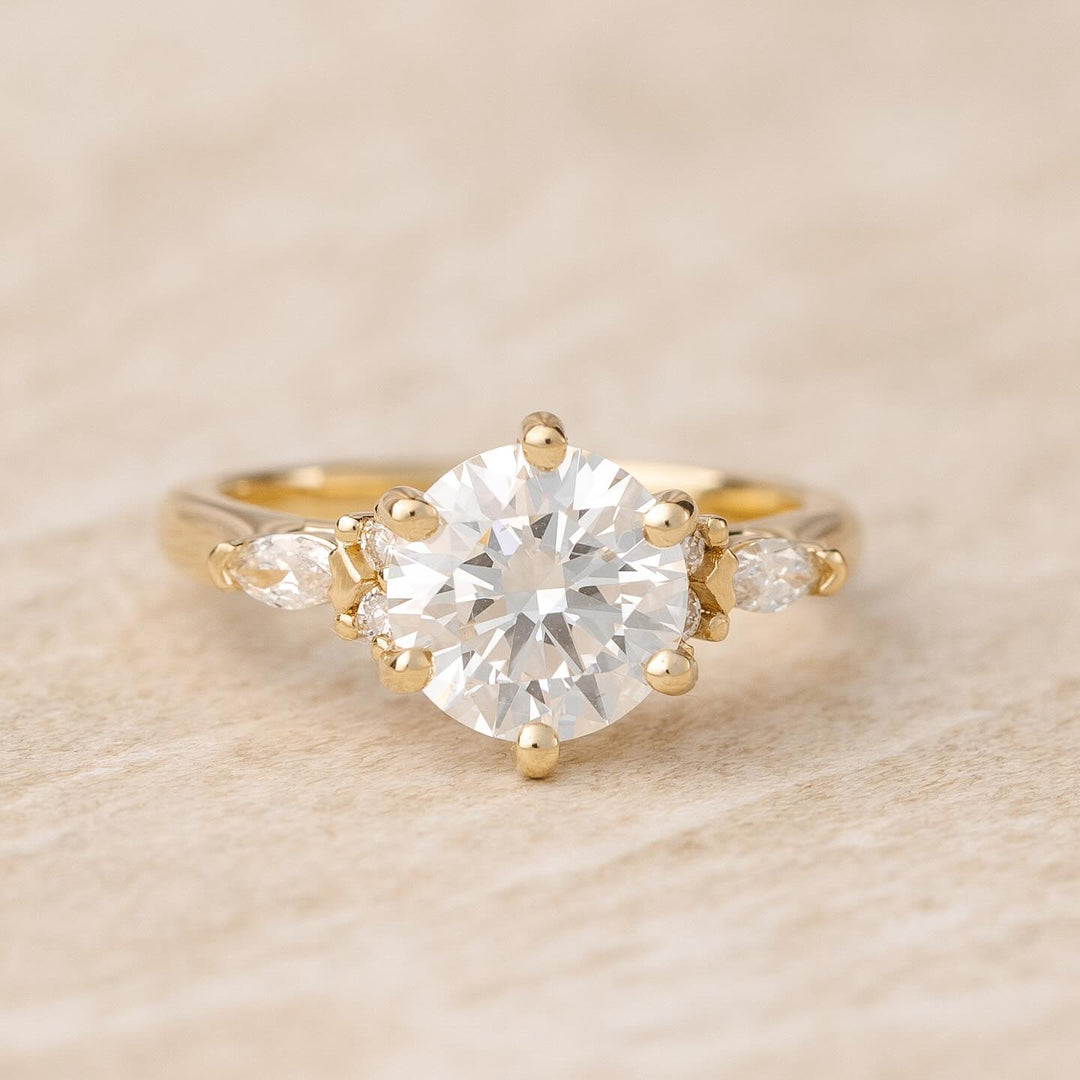 2.0CT Round IGI Certified Lab Diamond Cluster Engagement Ring
