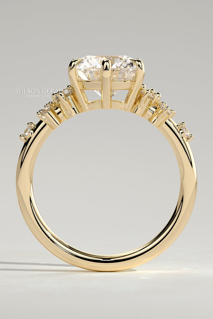 2ct round engagement ring