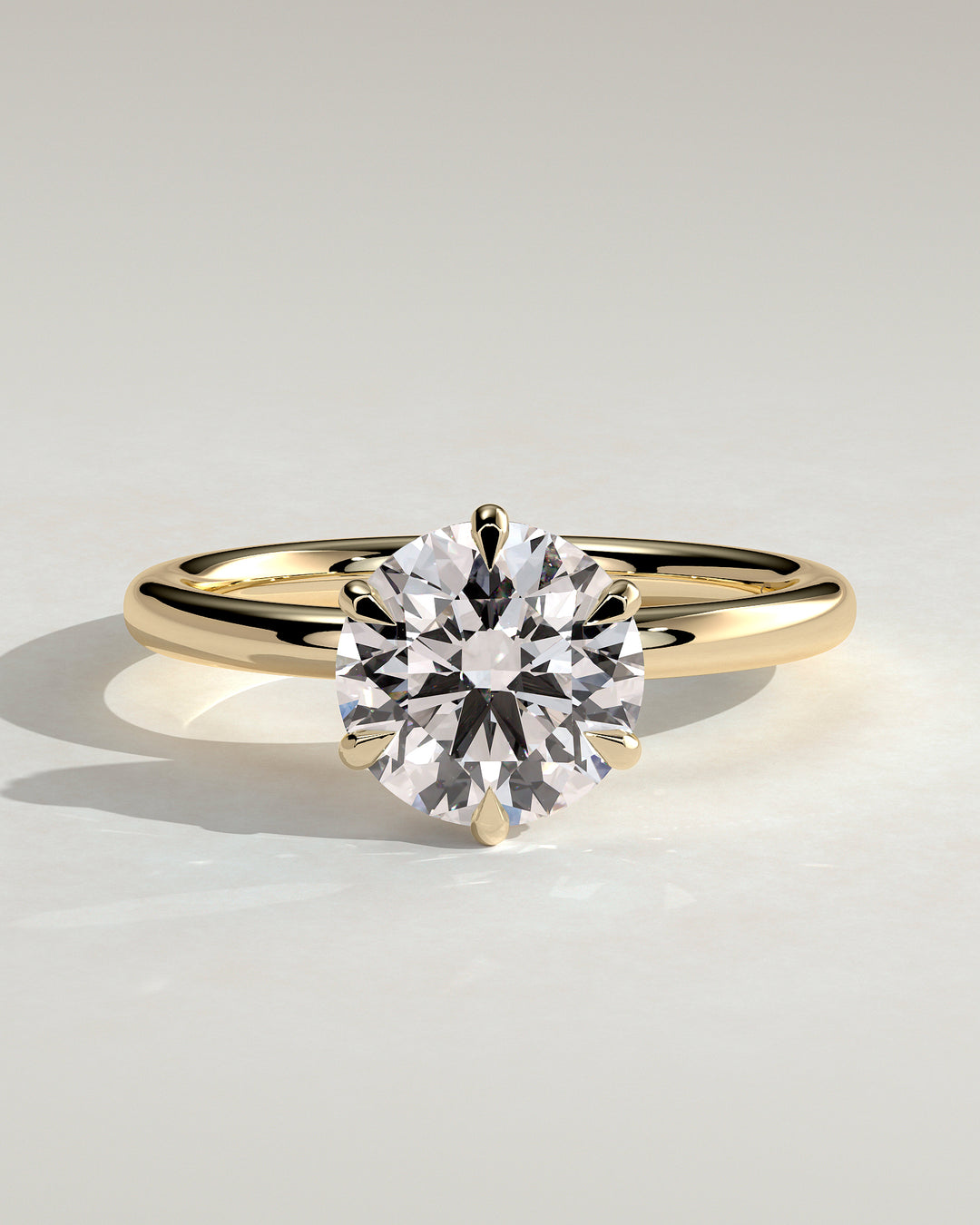 round hidden halo engagement ring