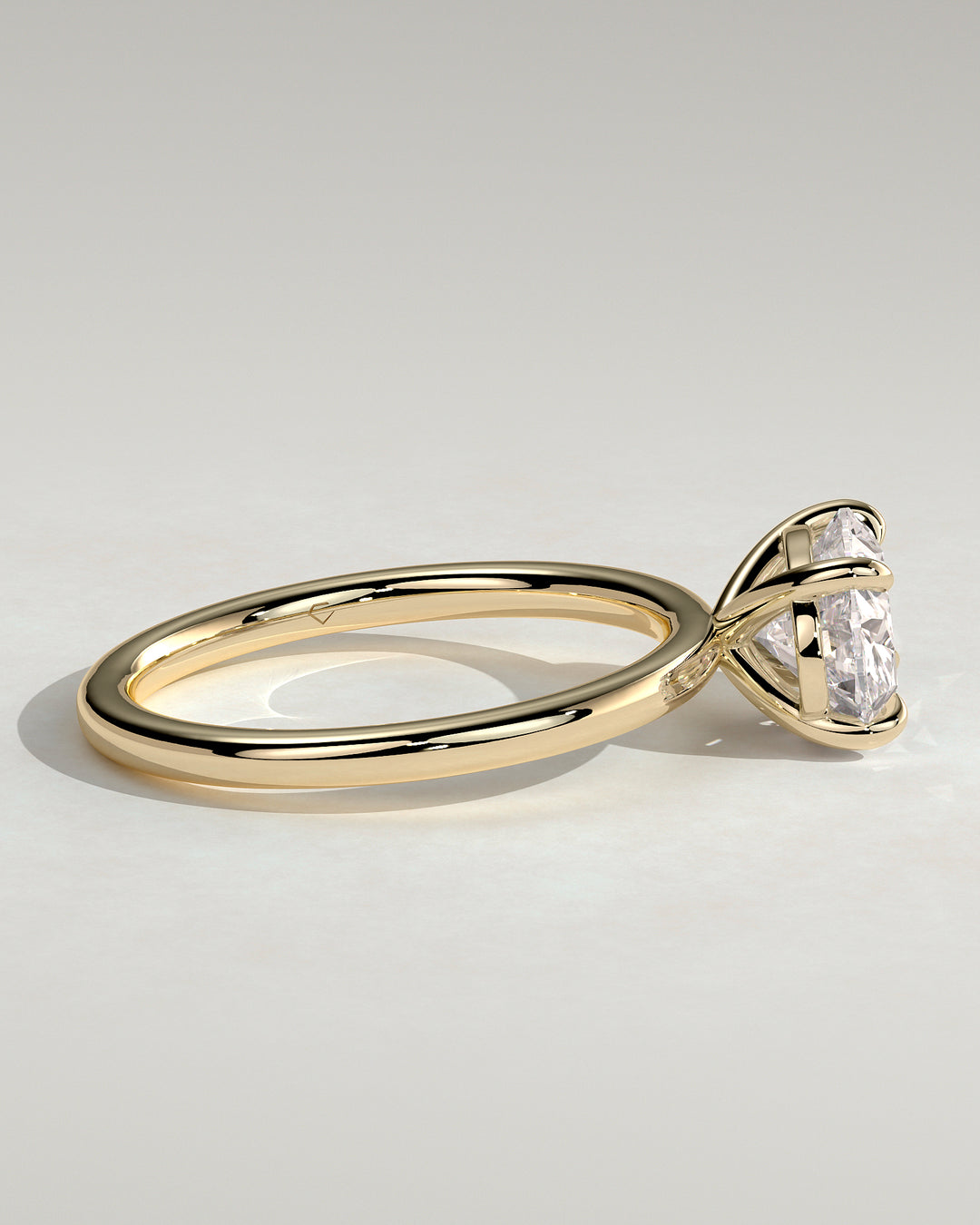 2.0ct gold oval engagement ring