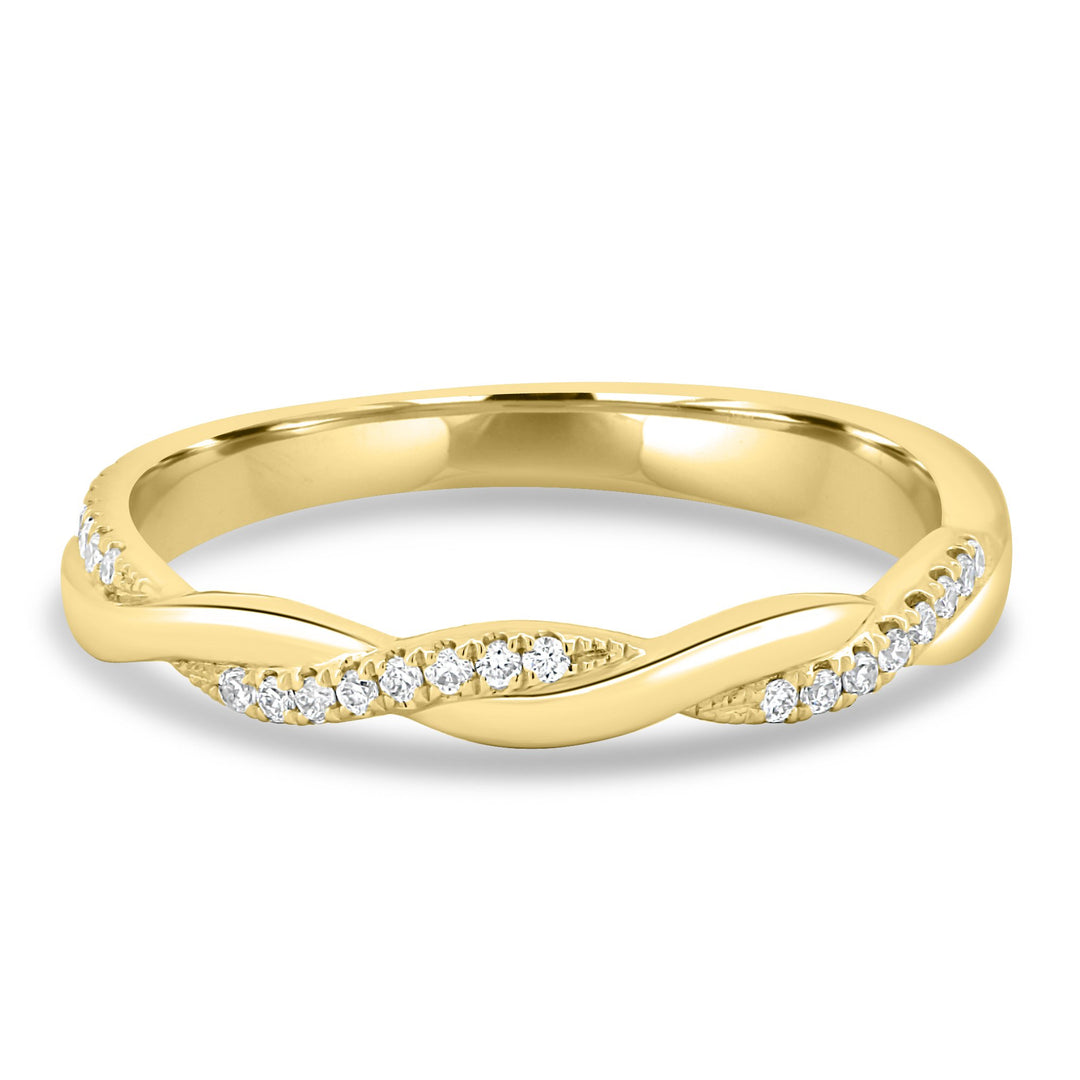2.0mm twisted pave ring