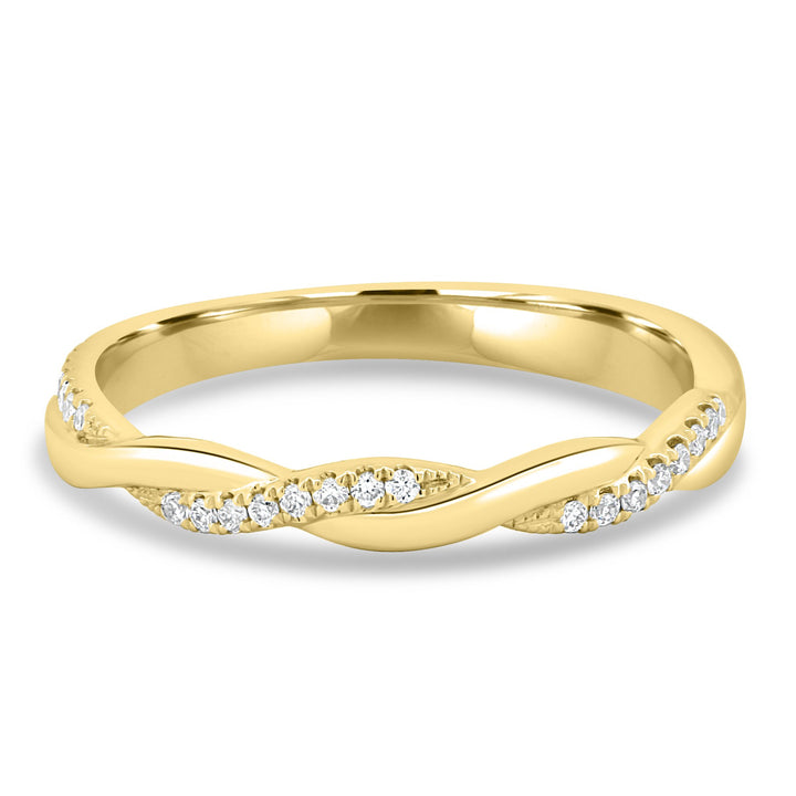 2.0mm twisted pave ring