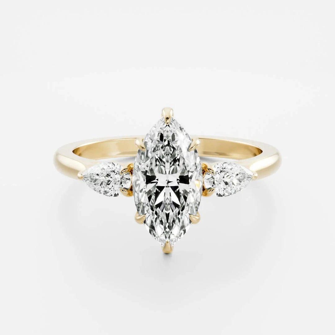 2.50CT Marquise Diamond Engagement Ring