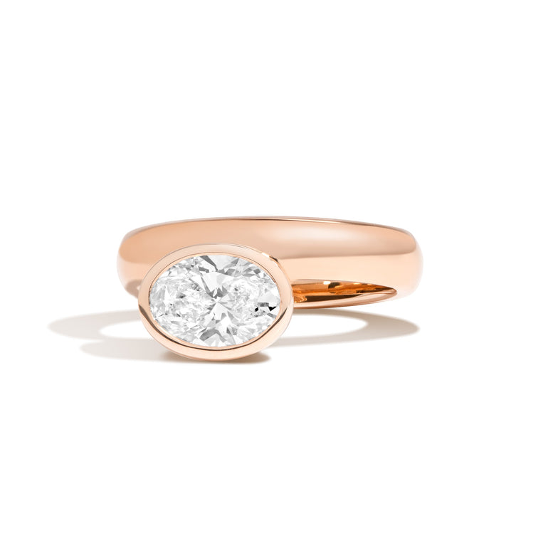 2.5 Carat Oval Lab Diamond Ring