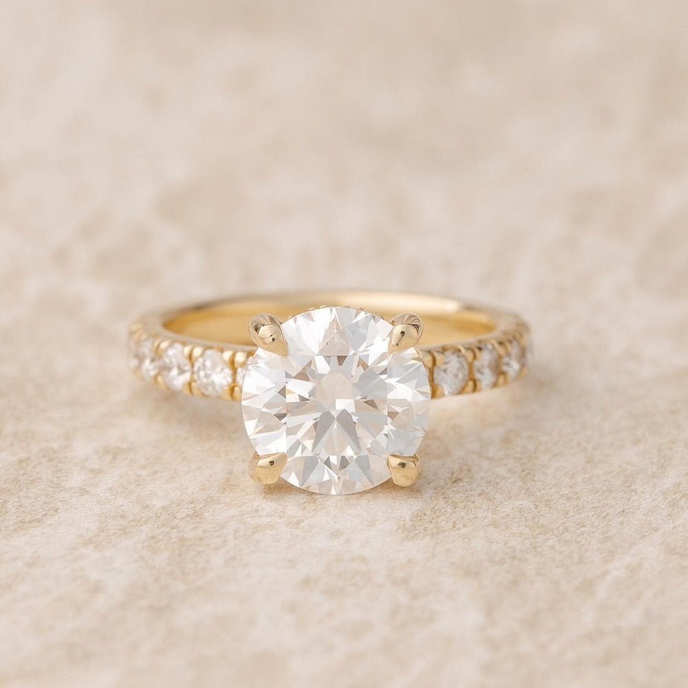 Round Lab Grown Diamond Engagement Ring