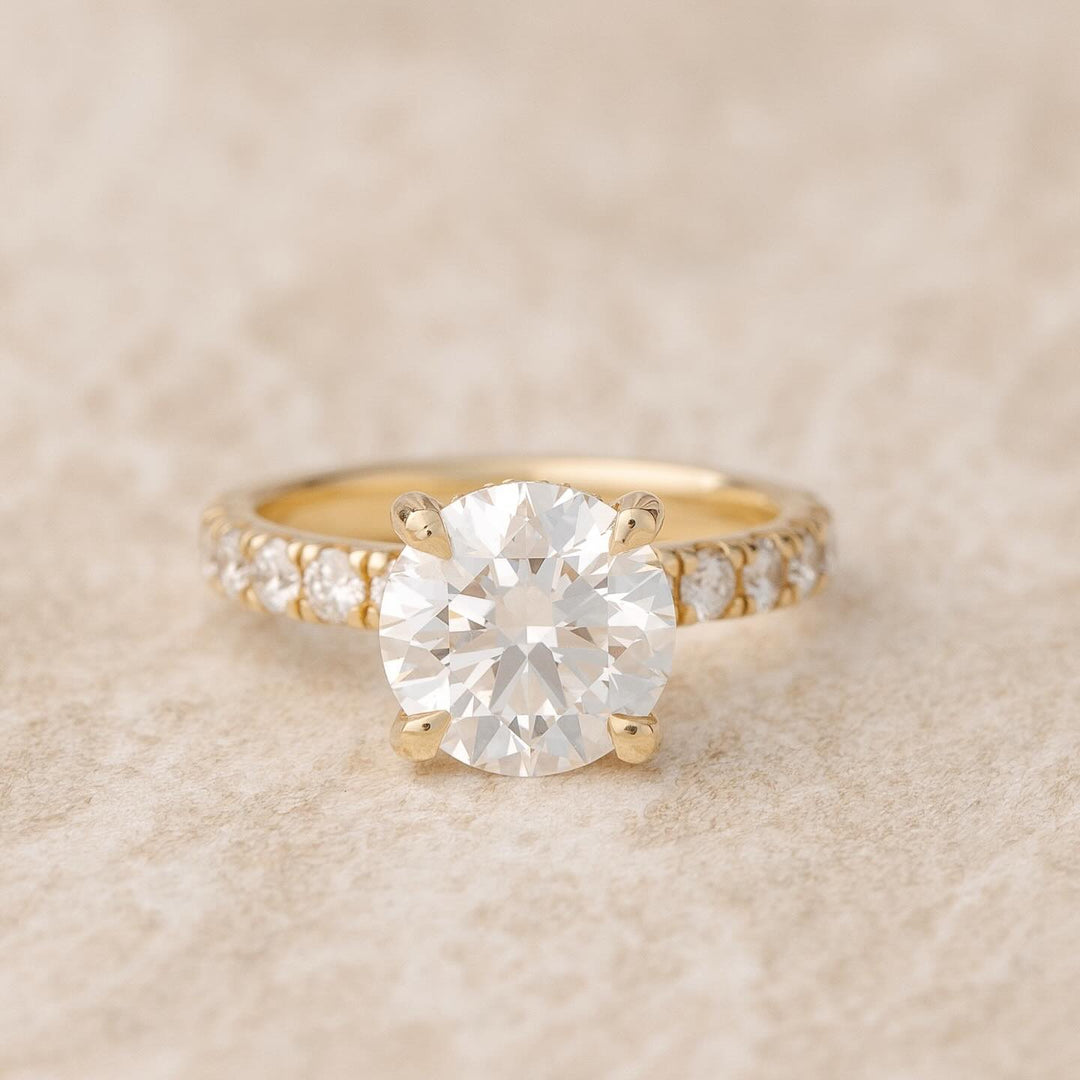 Round Lab Grown Diamond Engagement Ring